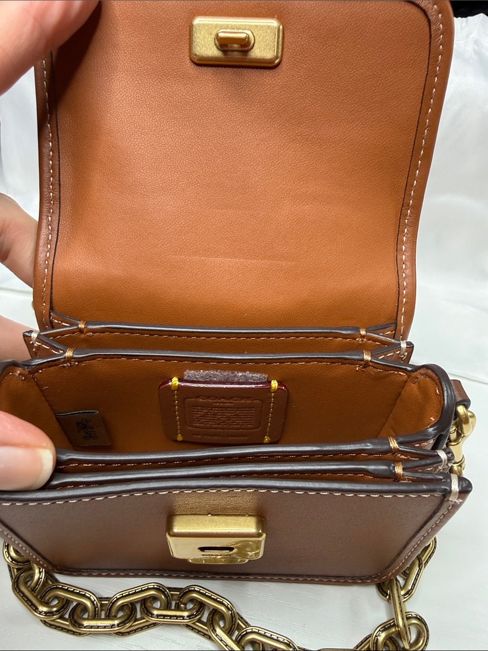 Coach Mini Rogue Top Handle in Signature Jacquard - Picture 7 of 15